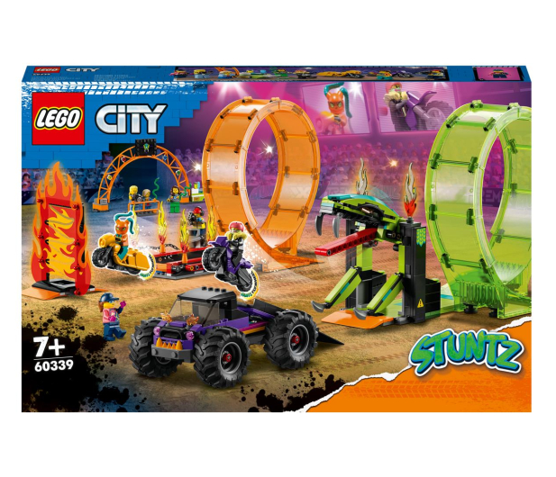 LEGO City 60339 Kaskaderska arena z dwoma pętlami - 1041296 - zdjęcie